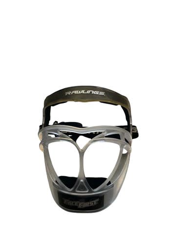 Used Rawlings FACE FIRST BB/SB Fielders Mask Grey One Size 11859-S000033945