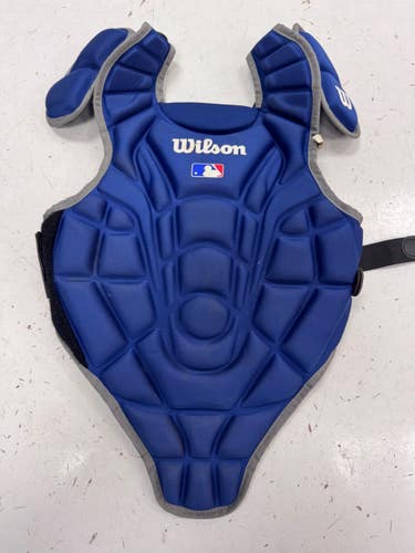 Used Wilson ZKX Catchers Chest Protector Navy Blue Youth 11860-S000316383