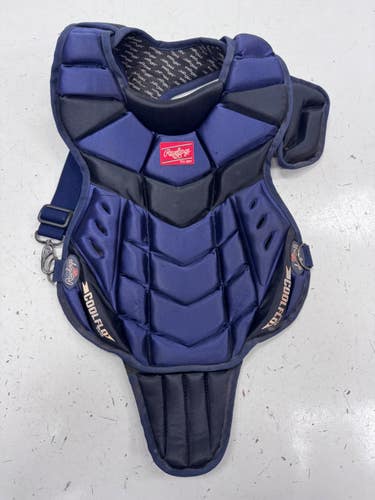 Used Rawlings COOL FLO Catchers Chest Protector Navy Blue Junior 11860-S000316381