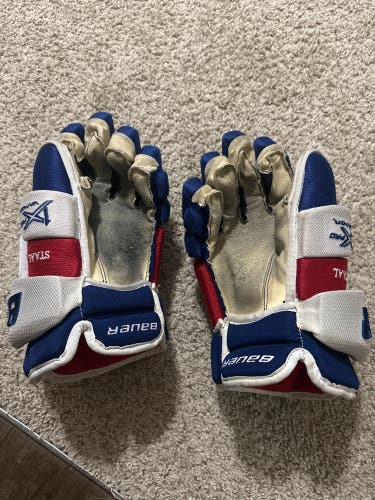 New York Rangers PRO STOCK Mark Staal 14” Gloves
