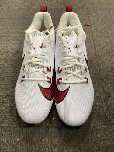 Used Nike VAPOR EDGE SPEED 360 2 Adult FB Cleats White And Red Senior 12 11614-S000244697