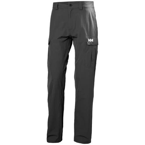 Helly Hansen HH Pants Men's 32 Ebony Black Ripstop Stretch Cargo Pockets GBO3975