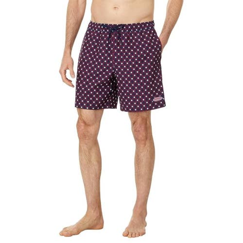 Vineyard Vines Chappy Trunks Men Small Burgundy Stretch Drawstring Waist GBO3963