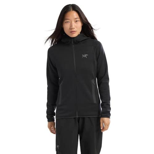 Arc'teryx Kyanite Hoodie Women's Medium Black Fleece Stretch Full Zip GBO3940