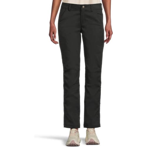 Prana Stretch Zion Chino Pants Women's 12 Black Mid Rise Bootcut Leg GBO3926