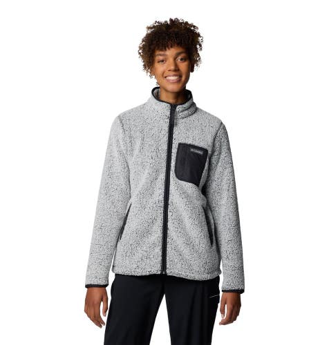 Columbia West Bend II Jacket Women's Medium Heather Gray Fleece Full Zip GBO3928