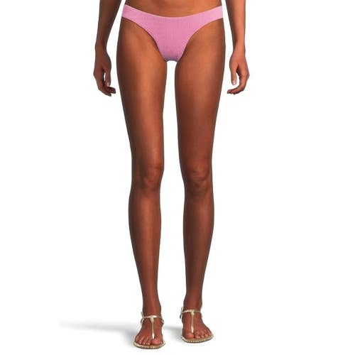 L*Space Rocky Bikini Bottom Women's Small Hottest Pink Low Rise Swimwear GBO3953