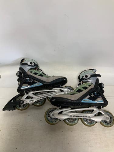 Used Rollerblade AERO 9W WOMENS Senior Rec Fitness Skates Grey Senior 9 11823-S000042087