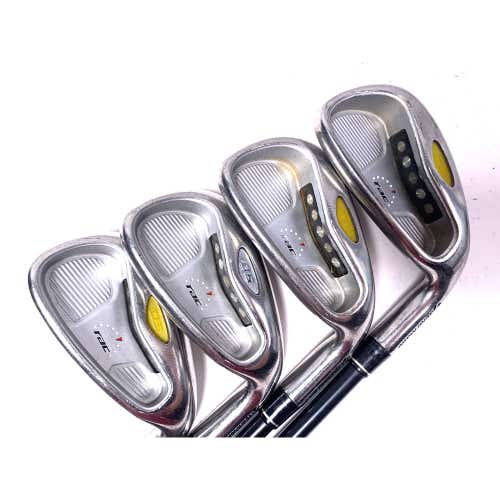 TaylorMade Rac OS 2005 Iron Set 6-9 UG65 65g Senior Graphite Mens RH