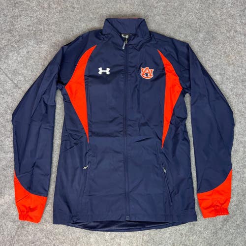 Auburn Tigers Mens Jacket Extra Small Tall Navy Orange Under Armour Track Zip