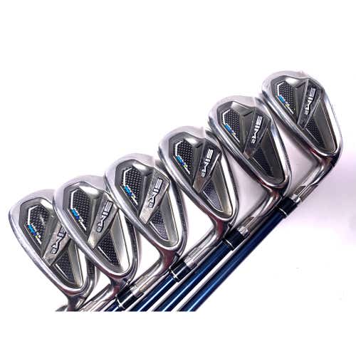 TaylorMade SIM2 MAX OS Iron Set 6-PW+AW Fujikura Ventus Blue 5A Senior RH