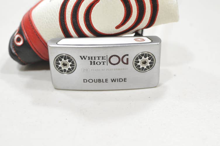 Odyssey White Hot OG Double Wide 34" Putter RH Steel with Cover #228029