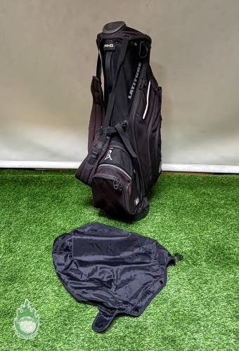 Used PING Latitude Black Golf Stand Bag 6-Way Dual Backpack Straps