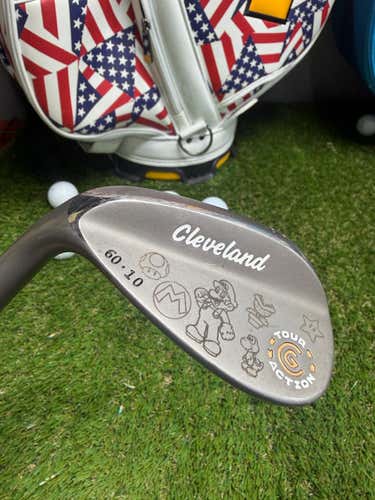 CLEVELAND Tour Action Wedge 60|10 steel Laser Engraved LH