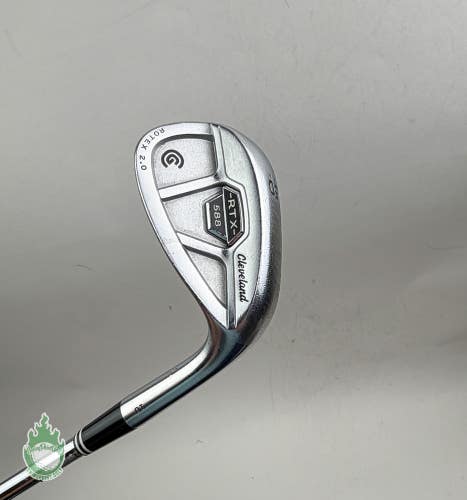 Used Cleveland Chrome 588 RTX Rotex 2.0 Wedge 50*-10 Wedge Flex Steel Golf Club