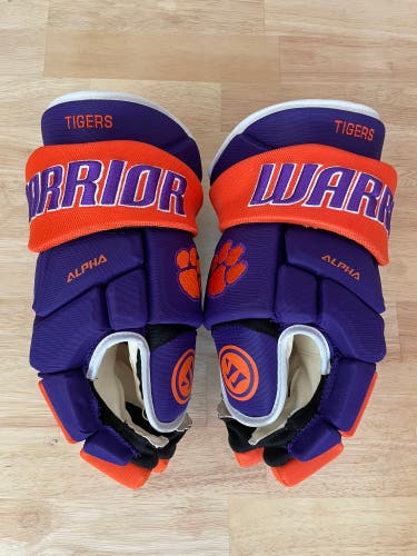 Clemson Warrior Alpha Pro Gloves 15"  (New)