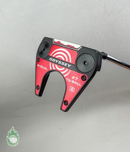 Used Right Handed Odyssey Ai-Dual #7 1/2 Ball S 35" Putter Steel Golf Club