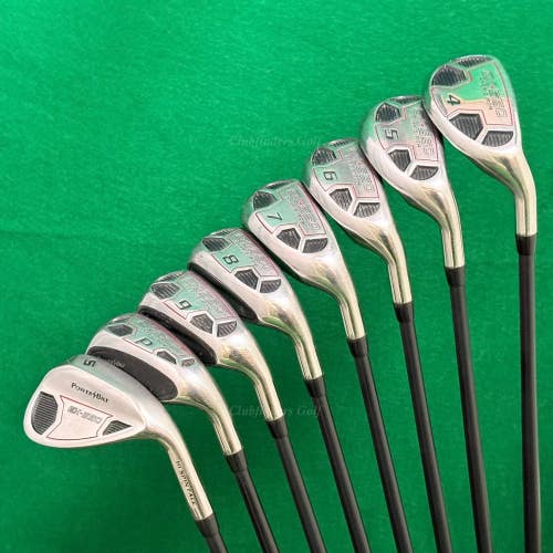 PowerBilt EX-550 4-PW, SW Hybrid Iron Set Factory 72g Graphite Seniors