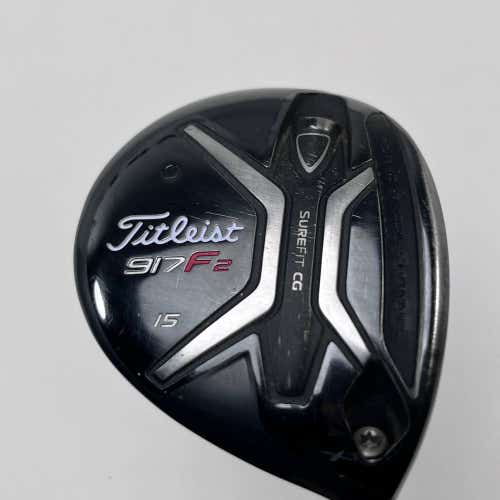 Titleist 917 F2 3 Fairway Wood 15* Aldila Rogue max 75g Stiff Graphite Mens RH