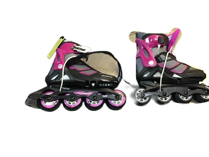 Used Rollerblade SPITFIRE XT G Senior Rec Fitness Skates Purple Adjustable 11730-S000073686