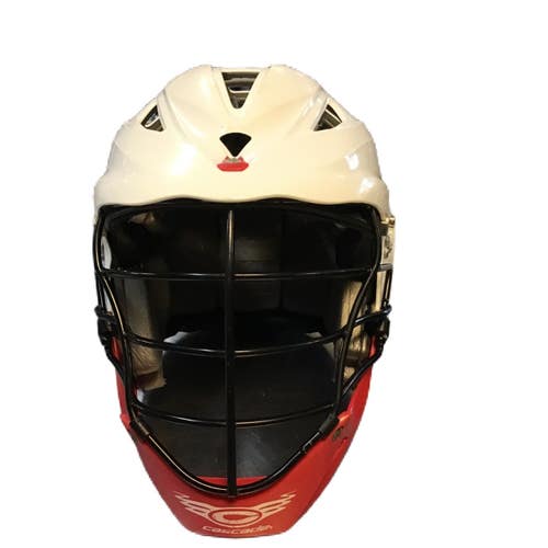 Used Cascade PRO7 Lacrosse Helmet White SM 11730-S000073728