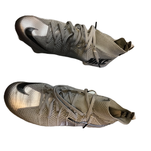 Used Nike FQ0235-004 Adult FB Cleats Grey Senior 10 11730-S000073986