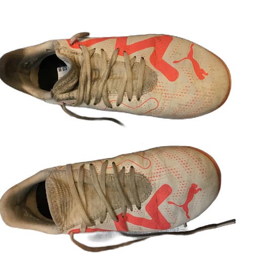 Used Puma 107388-01 Soccer Cleats White Junior 03 11730-S000074077