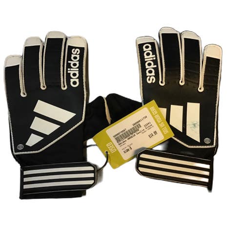 Used Adidas HN5610 Soccer Goalie Gloves Black 8 11730-S000074087