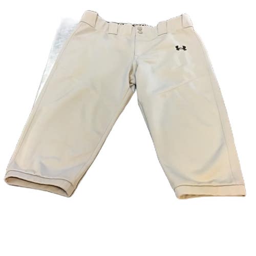 Used Under Armour 1367363 Baseball/SB Pant Boys White XL 11730-S000074104