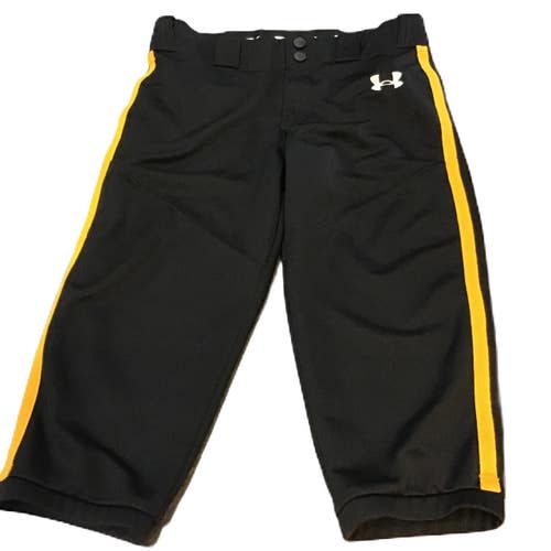 Used Under Armour 1375659 BB/SB Pant Boys Black LG 11730-S000074124