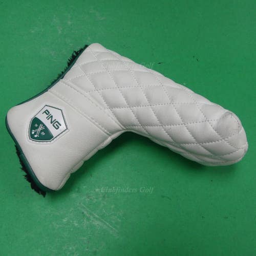 Ping Heritage Green/White Magnetic Closure Blade Putter Headcover