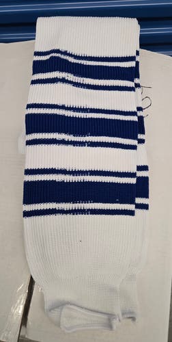 Toronto Maple Leafs colours Athletic Knit Socks (New) Adult Small, Medium and Large available