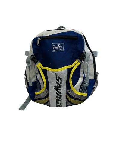 Used Rawlings SAVAGE BB/SB Player Backpack Navy Blue 11692-S000157532