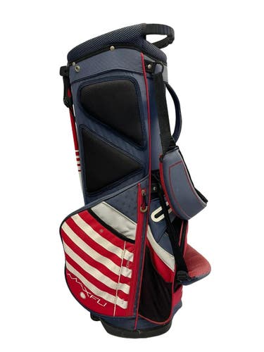 Used Maxfli HONORS PLUS Mens Stand Bag White/Red/Navy 11692-S000157673