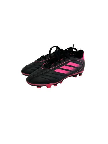 Used Adidas GOLETTO Soccer Cleats Black And Pink Youth 12.0 11692-S000157717