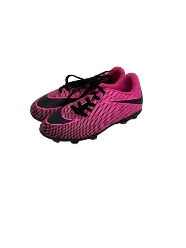 Used Nike TIEMPO Soccer Cleats Pink Youth 12.0 11692-S000157740