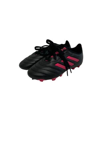 Used Adidas GOLETTO Soccer Cleats Pink And Black Youth 13.0 11692-S000157749