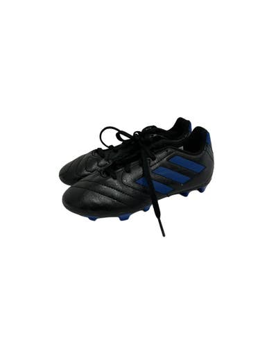 Used Adidas GOLETTO Soccer Cleats Black And Royal Blue Junior 01 11692-S000157754