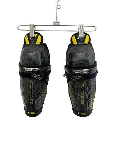 Used Bauer SUPREME 1S Junior Shin Guards Black 9" 11692-S000157730