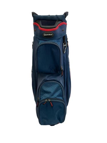 Used Taylormade 14 WAY Mens Cart Bag White/Royal/Red 11692-S000157793