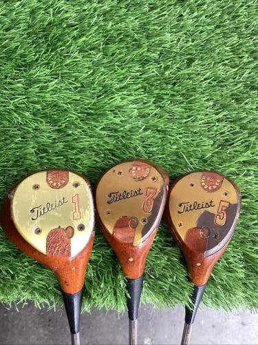 Titleist Tour Model 821 Fairway Woods Set 1-3-5 With R300 Regular Steel Shafts