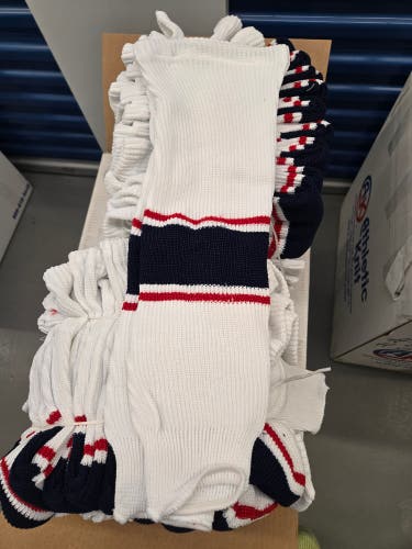 Team USA colours Athletic Knit Socks (New) Adult Small, Medium and Large available