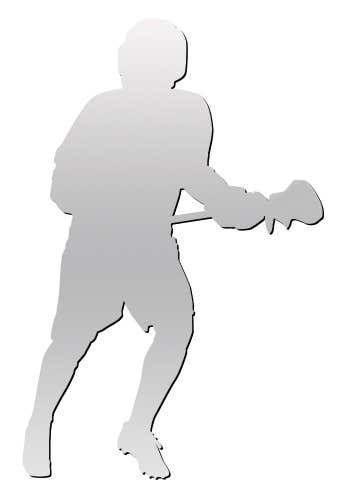 A&R Sports MLL Lacrosse Player Magnet/Decal – Chrome (New)