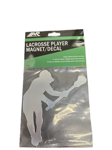 A&R Sports Female Lacrosse Player Magnet/Decal – Chrome(New)