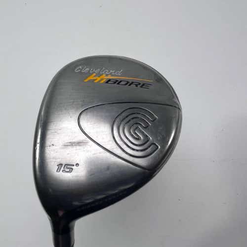LEFTY Cleveland Hibore 3 Fairway Wood 15* Gold 55g Regular Graphite Junior LH