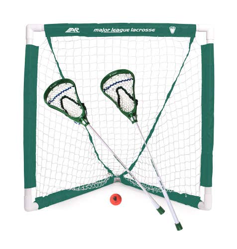 A&R Sports MLL Mini Lacrosse Goal Set – Net, 2 Sticks & Ball (New)