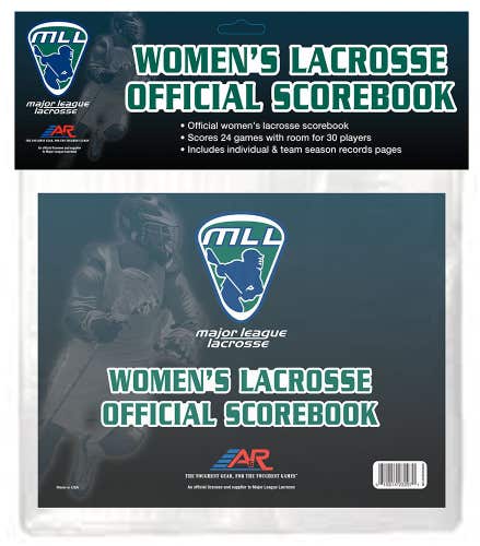 A&R Sports MLL Lacrosse Scorebook – Women's Lacrosse (New)