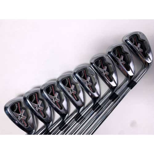 Callaway X Tour Iron Set 3-PW True Temper Dynamic Gold S300 Stiff Steel Mens RH