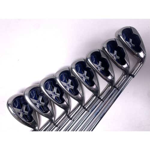 Callaway X-18 R Iron Set 4-PW+SW Uniflex Steel Mens RH