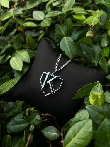 Silver Chain Set - Strikeout Silver “K” pendant and chain set